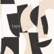 Caselio Outlines vlies, vinyl anyagú fehér, fekete, beige színű geometriai modern tapéta