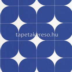   Caselio Outlines vlies, vinyl anyagú kék, fehér színű geometriai modern tapéta