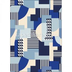   Caselio Outlines vlies anyagú kék, beige, fehér színű geometriai modern poszter