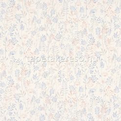   Casadeco Once Upon A Time pamut anyagú fehér, barack, kék színű leveles gyerek textil