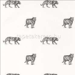   Caselio OUR PLANET vlies anyagú fehér, fekete színű állatos gyermek tapéta