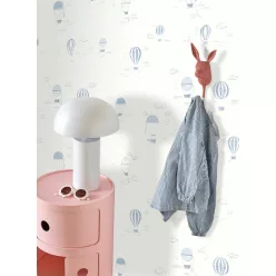   Casadeco ONCE UPON A TIME 2 vlies anyagú fehér, kék színű légballonos Gyerek tapéta