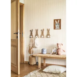   Casadeco ONCE UPON A TIME 2 vlies anyagú fehér, barna színű csíkos Gyerek tapéta
