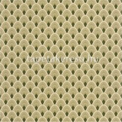  Caselio L'ODYSSÉE vlies anyagú zöld, beige színű art deco modern tapéta