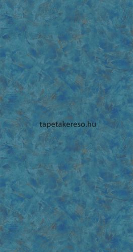 Caselio PATINE 2 vlies, vinyl anyagú kék, bronz színű vakolt modern tapéta