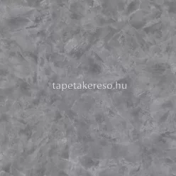   Caselio PATINE 2 vlies, vinyl anyagú szürke, ezüst színű vakolt modern tapéta