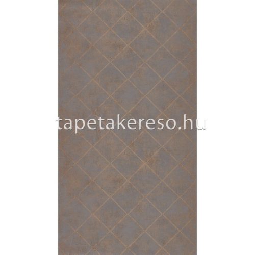 Casadeco Palazzo vlies, vinyl anyagú barna, bronz színű geometriai klasszikus tapéta