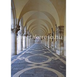   Casadeco Palazzo vlies, vinyl anyagú kék, sárga, fehér, szürke színű velence klasszikus poszter