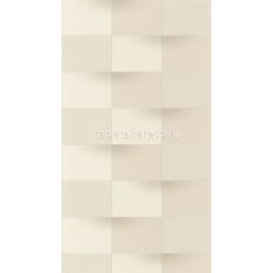   Casadeco Perception vlies, vinyl anyagú beige színű kockás, geometriai modern tapéta
