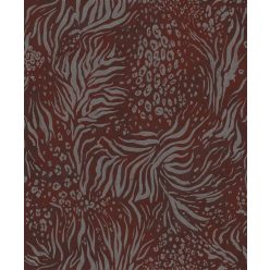   Prestige Wallcoverings Panthera vlies,üveggyöngy anyagú bordó, fekete színű bőrminta, absztrakt Modern tapéta