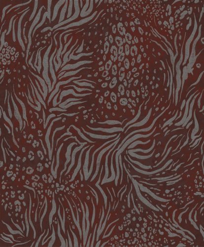 Prestige Wallcoverings Panthera vlies,üveggyöngy anyagú bordó, fekete színű bőrminta, absztrakt Modern tapéta