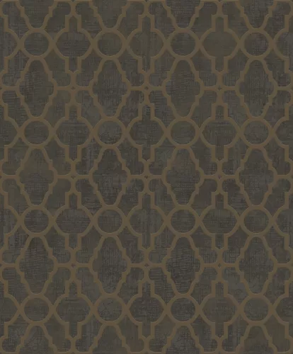 Prestige Wallcoverings Panthera vlies anyagú barna, arany színű geometriai Modern tapéta