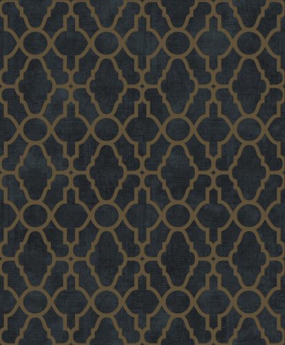 Prestige Wallcoverings Panthera vlies anyagú kék, arany színű geometriai Modern tapéta