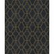 Prestige Wallcoverings Panthera vlies anyagú kék, arany színű geometriai Modern tapéta