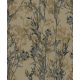 Prestige Wallcoverings Panthera vlies anyagú kék, barna színű virágos, leveles Modern tapéta