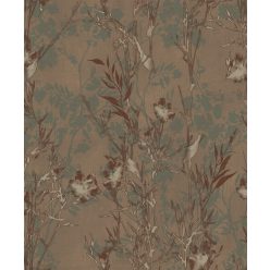   Prestige Wallcoverings Panthera vlies anyagú türkiz, bordó színű virágos, leveles Modern tapéta