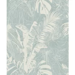   Prestige Wallcoverings Panthera vlies anyagú beige, kék színű leveles Modern tapéta