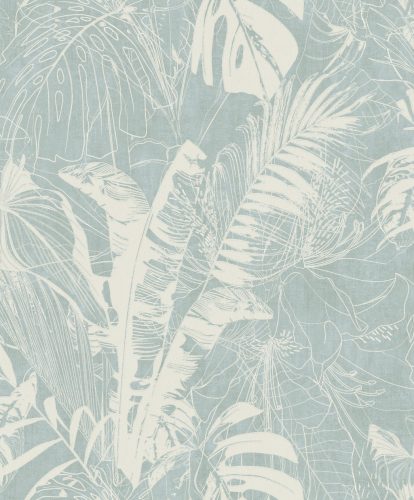 Prestige Wallcoverings Panthera vlies anyagú beige, kék színű leveles Modern tapéta