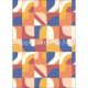 Caselio Pimp My Wall vlies anyagú beige, kék, sárga, terrakotta színű geometriai, absztrakt modern poszter