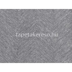   Omexco Portfolio textil, vlies anyagú fehér, szürke színű zig-zag, csíkos modern tapéta