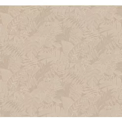  Khroma Ray, vlies anyagú, beige, barna színű, leveles, Modern tapéta