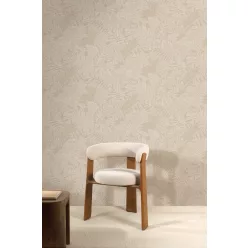  Khroma Ray, vlies anyagú, beige, barna színű, leveles, Modern tapéta