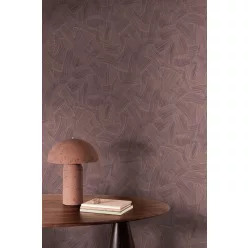   Khroma Ray, vlies anyagú, fekete, barna színű, absztrakt, geometriai, Modern tapéta
