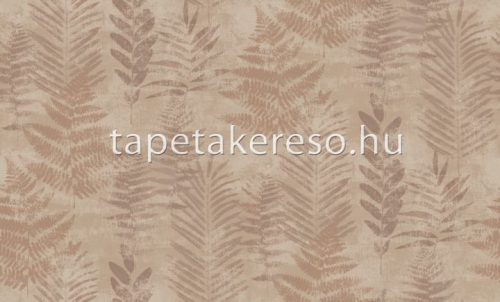 Decoprint Reflect vlies, vinyl anyagú barna, mályva színű leveles modern tapéta