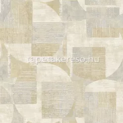   Decoprint Reflect vlies, vinyl anyagú beige, szürke színű geometriai modern tapéta