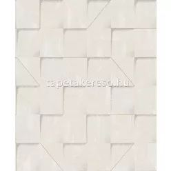   Decoprint Reflect vlies, vinyl anyagú szürke, beige, arany színű 3d, geometriai modern tapéta