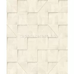   Decoprint Reflect vlies, vinyl anyagú beige, arany színű 3d, geometriai modern tapéta