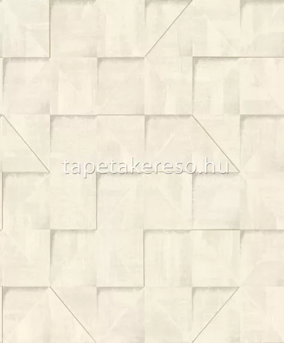 Decoprint Reflect vlies, vinyl anyagú beige, arany színű 3d, geometriai modern tapéta
