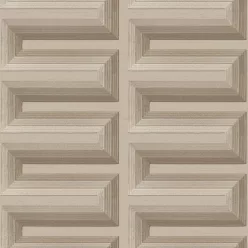   Design ID Renaissance, vlies, vinyl anyagú, barna színű, 3d, geometriai, Modern tapéta