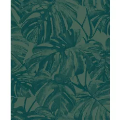   Casadeco Rio, vlies anyagú, zöld színű, leveles, Modern tapéta