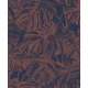Casadeco Rio, vlies anyagú, kék, rosegold színű, leveles, Modern tapéta