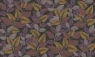 Casadeco Rio, vlies anyagú, fekete, lila, pink, bronz, gyöngyház, piros színű, leveles, Modern tapéta