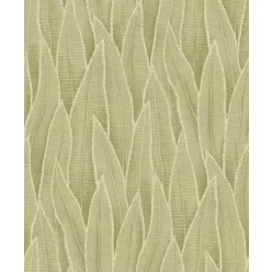   Casadeco Rio, vlies anyagú, zöld színű, leveles, Modern tapéta