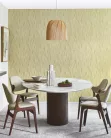 Casadeco Rio, vlies anyagú, zöld színű, leveles, Modern tapéta