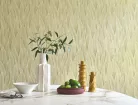 Casadeco Rio, vlies anyagú, zöld színű, leveles, Modern tapéta