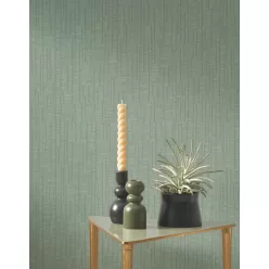   Casadeco Rio, vlies anyagú, türkiz színű, struktúrált, vonalas, Modern tapéta
