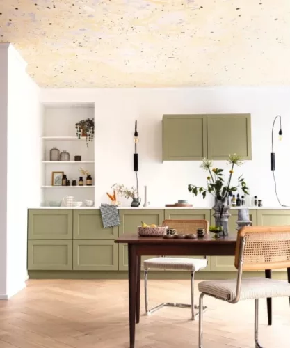 Caselio RELIEFS vlies anyagú beige, barna, kék színű márványos Modern panel
