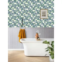   Caselio RELIEFS vinyl, vlies anyagú szürke színű 3d, csíkos Modern panel
