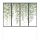 Caselio RELIEFS vlies anyagú fekete, fehér, zöld, barna színű ablak, leveles Modern panel