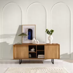   Caselio RELIEFS vlies anyagú fehér színű geometriai Modern panel