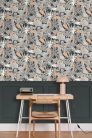 Caselio RELIEFS vinyl, vlies anyagú fekete színű geometriai Modern panel