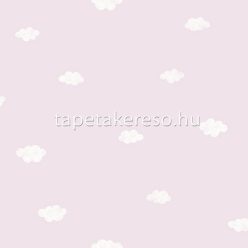   Casadeco ROSE & NINO vlies anyagú rózsaszín, fehér színű felhős gyerek tapéta