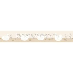   Casadeco ROSE & NINO vlies anyagú beige, barna, fehér színű madaras gyerek bordűr