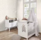 Rasch Kids World 2, vlies anyagú, fehér, rózsaszín színű, pöttyös, Gyerek tapéta
