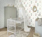 Rasch Kids World 2, vlies anyagú, kék, fehér színű, pöttyös, Gyerek tapéta