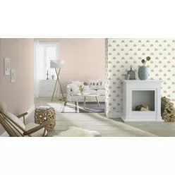   Rasch Kids World 2, vlies anyagú, beige színű, egyszínű, textilhatású, Gyerek tapéta